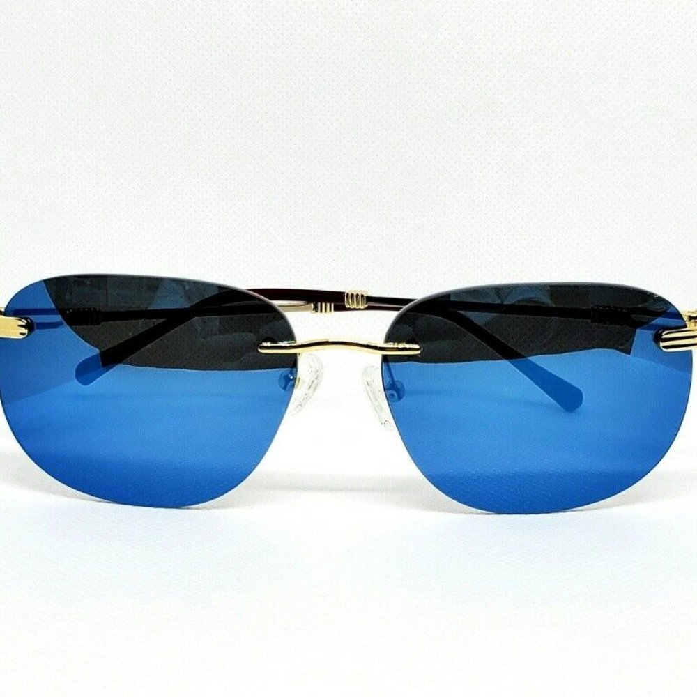 NEW PORTA ROMANA VINTAGE SUNGLASSES BLUE MOD.1009